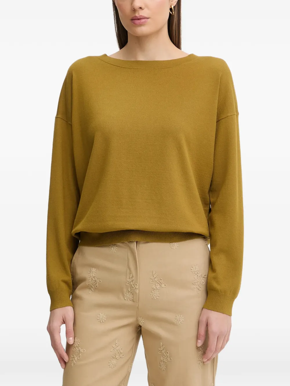 Sisley long-sleeve sweater - Verde