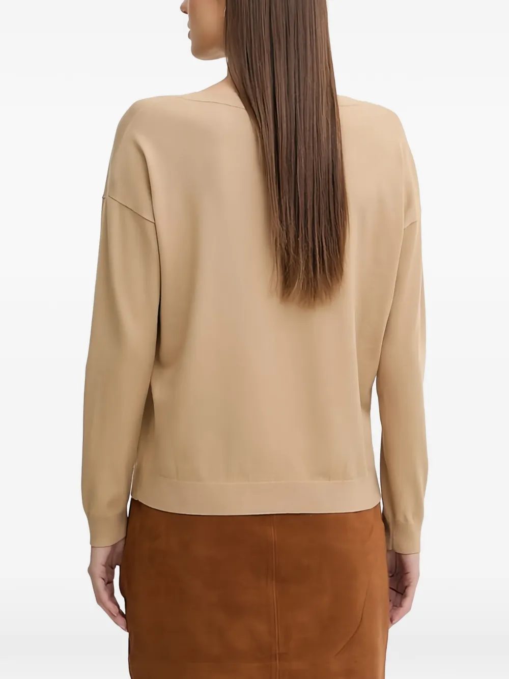 Sisley Trui met lange mouwen Bruin