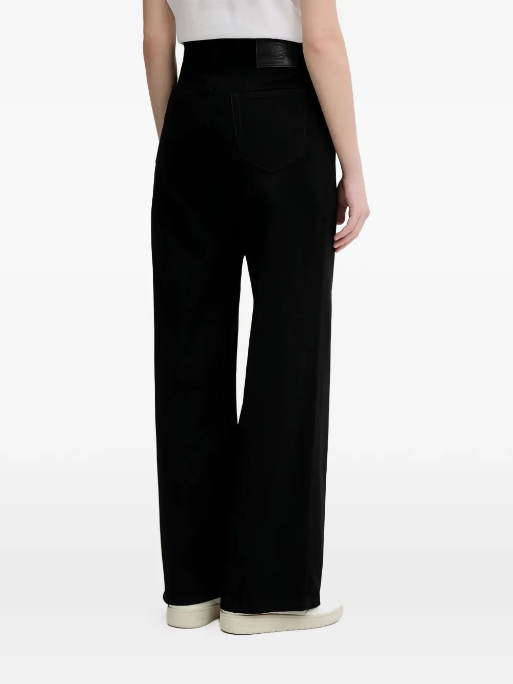  Sisley Vaqueros Con Parche Del Logo - Negro 