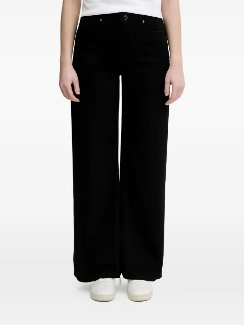 Sisley logo-patch jeans