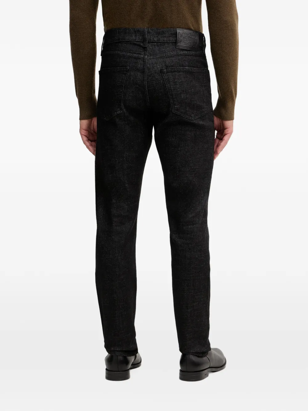 Sisley Jeans met logopatch Zwart