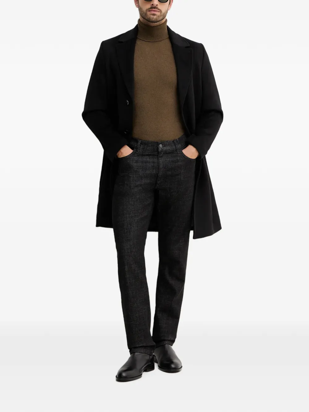 Sisley Jeans met logopatch Zwart