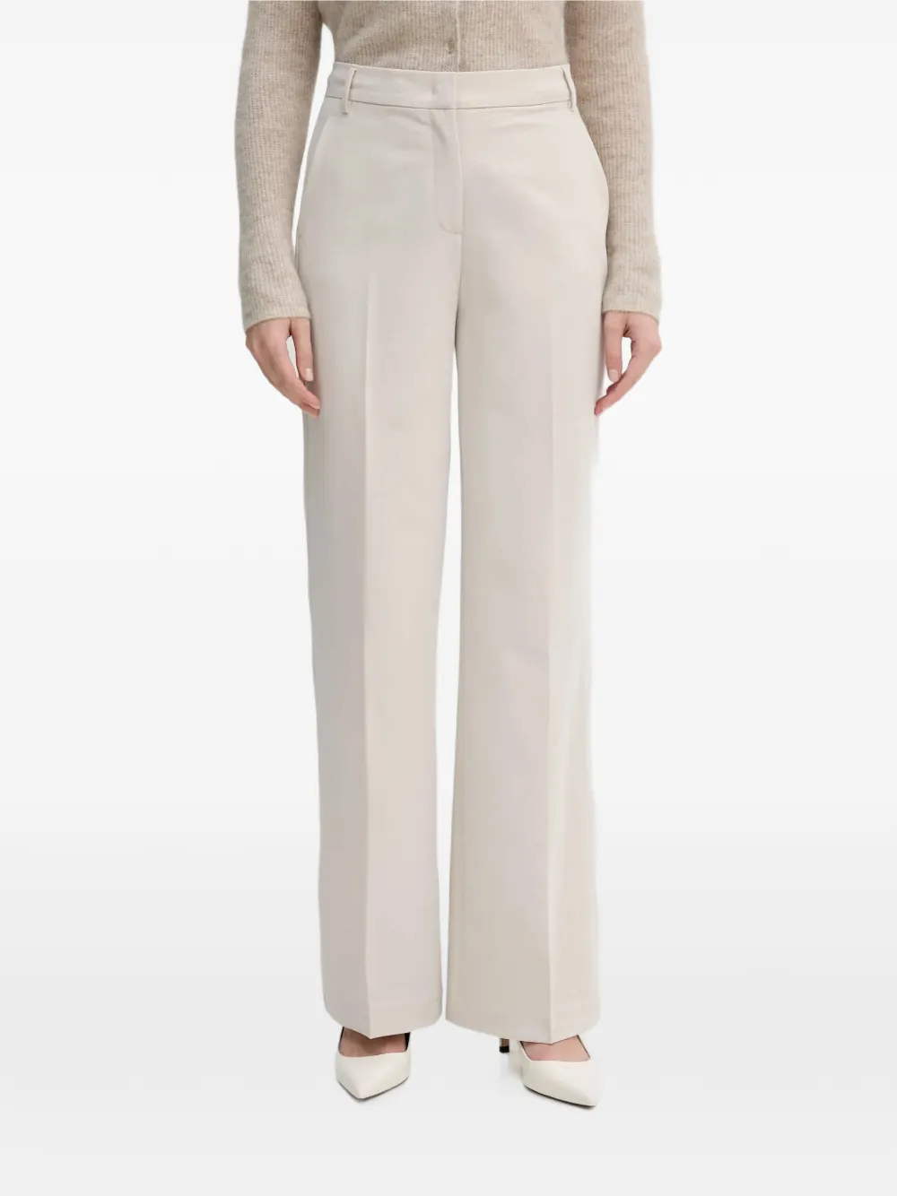 Sisley flat-front trousers · 46