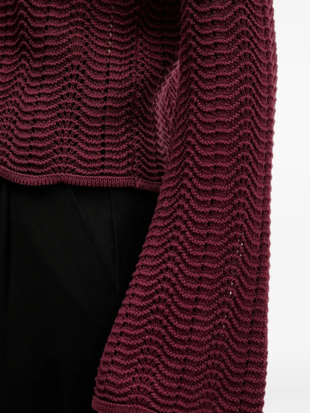 Sisley Trui met ronde hals Rood