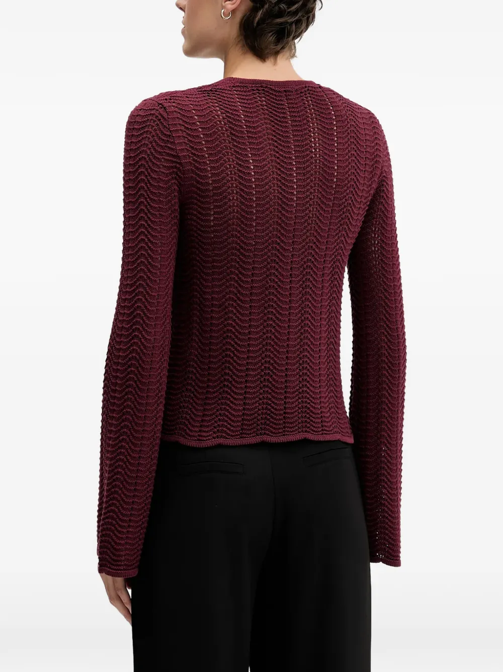 Sisley Trui met ronde hals Rood