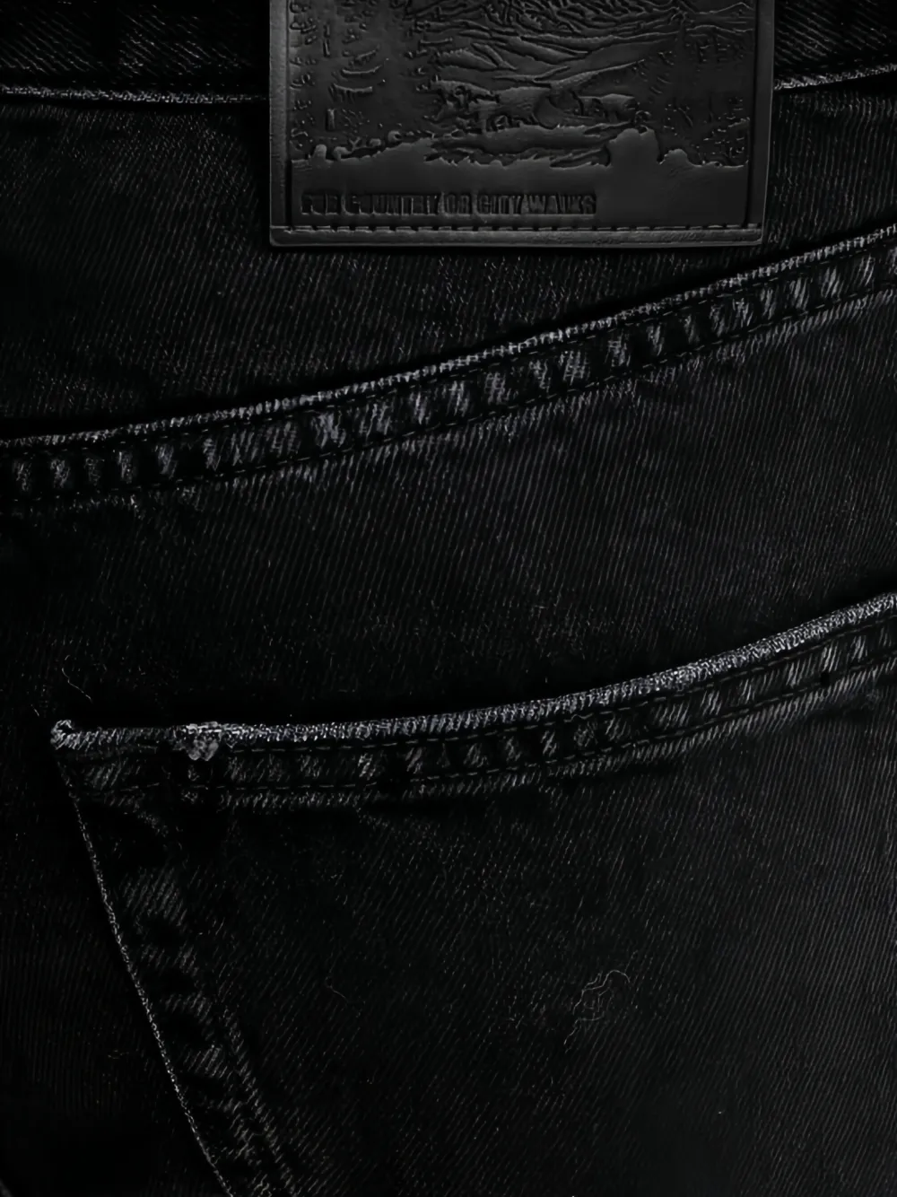 Sisley Jeans met franje afwerking Zwart