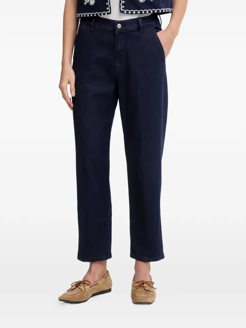 Sisley Jeans crop - Blu