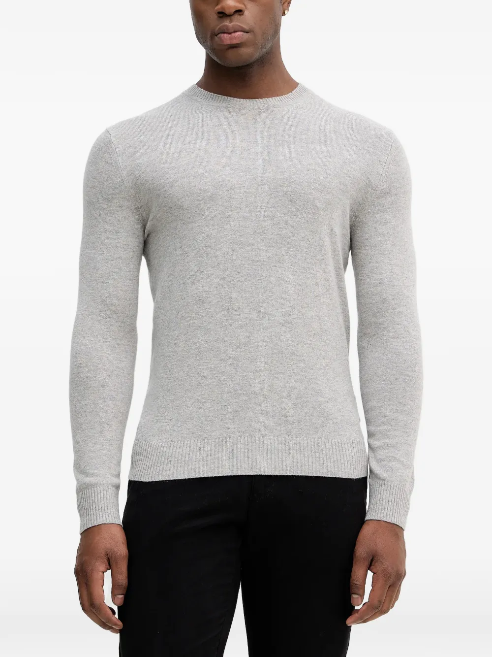 Sisley crew-neck ribbed-trim sweater
