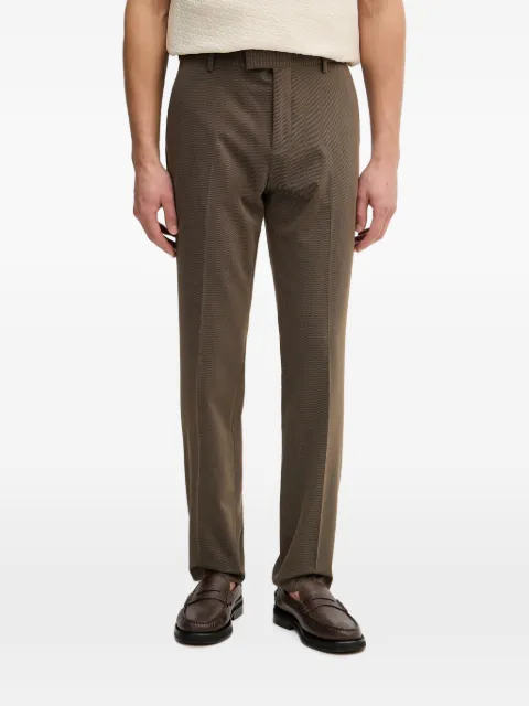 Sisley micro-stripe pressed-crease trousers