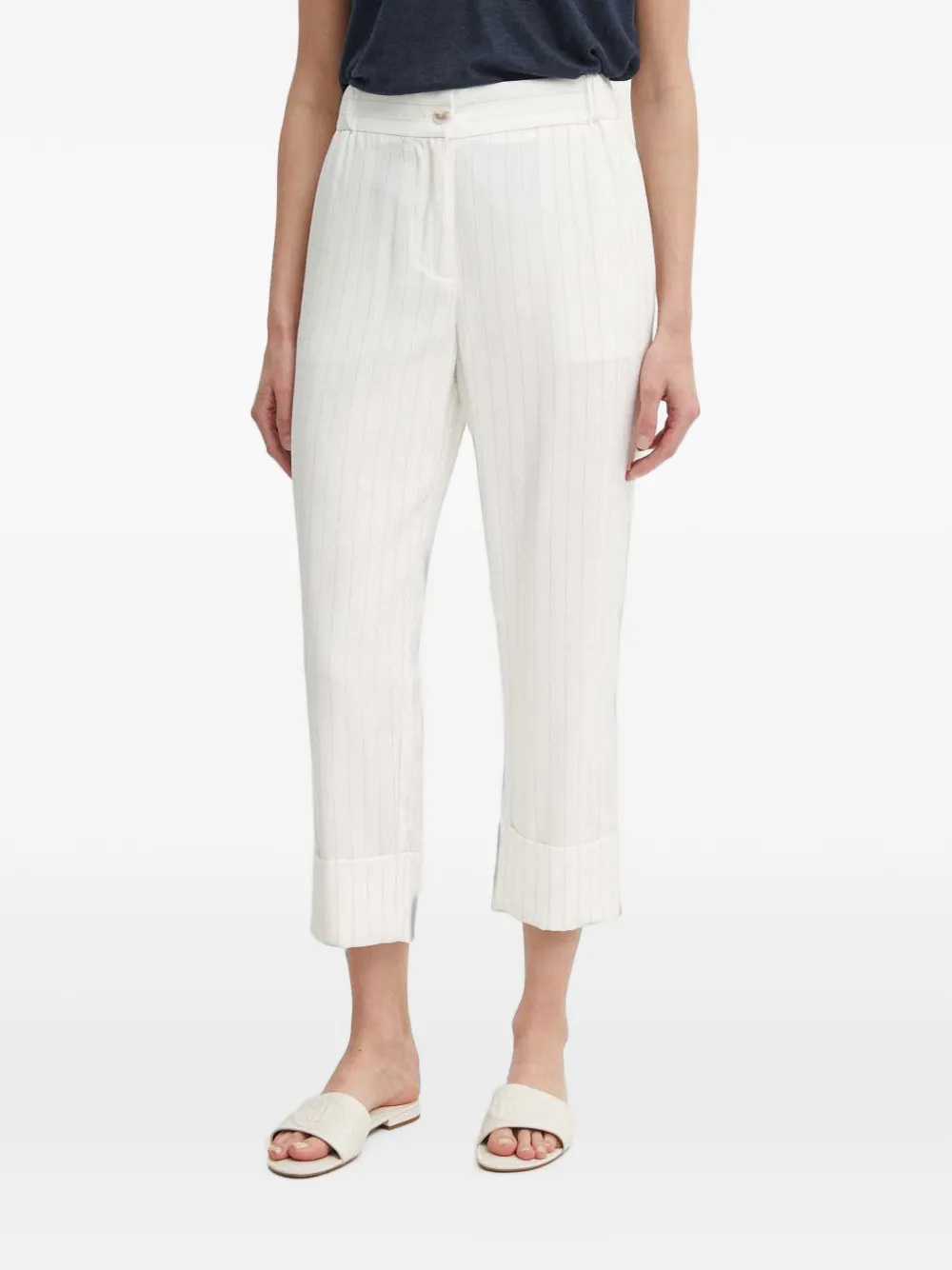 Sisley Pantaloni gessati - Toni neutri