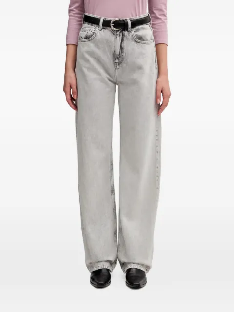 Sisley jeans con efecto lavado ácido