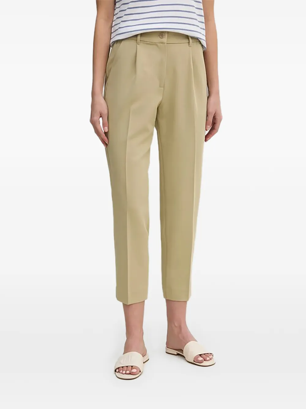 Sisley pleated trousers - Nude
