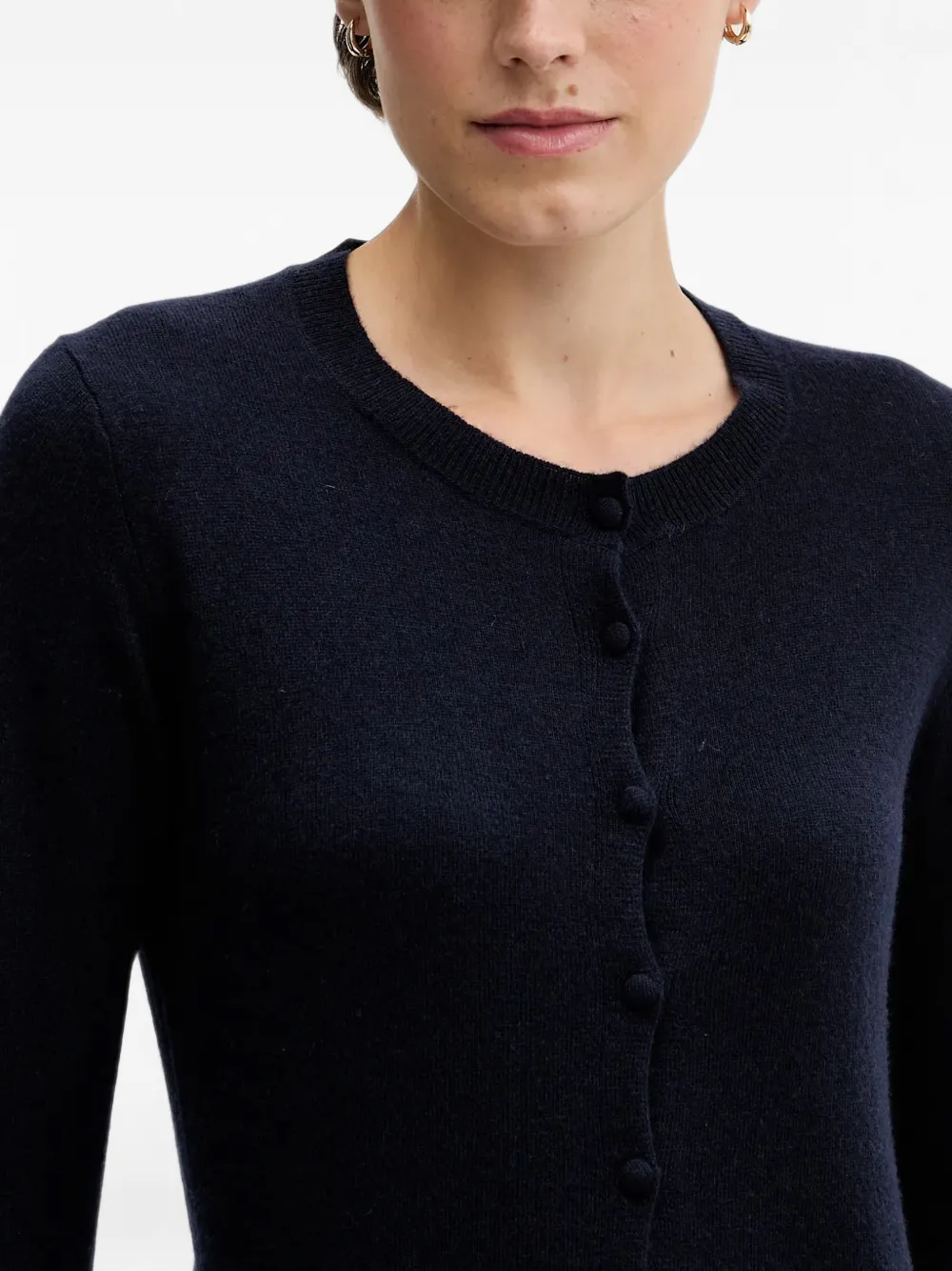 Sisley Button-up vest Blauw