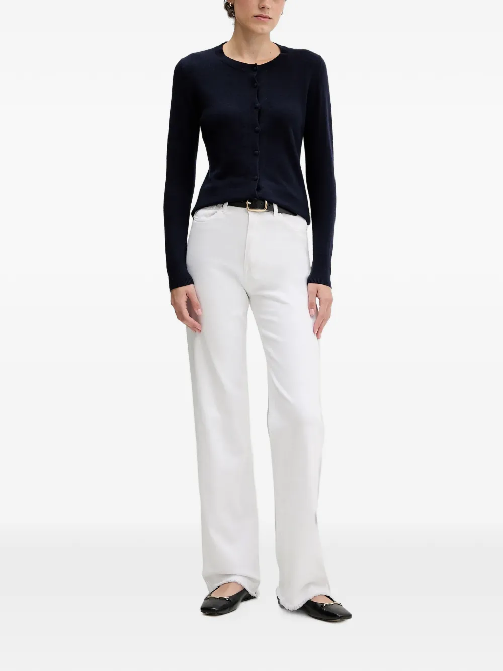 Sisley Button-up vest Blauw