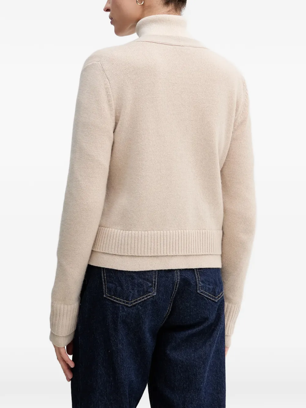 Sisley V-neck cardigan Beige