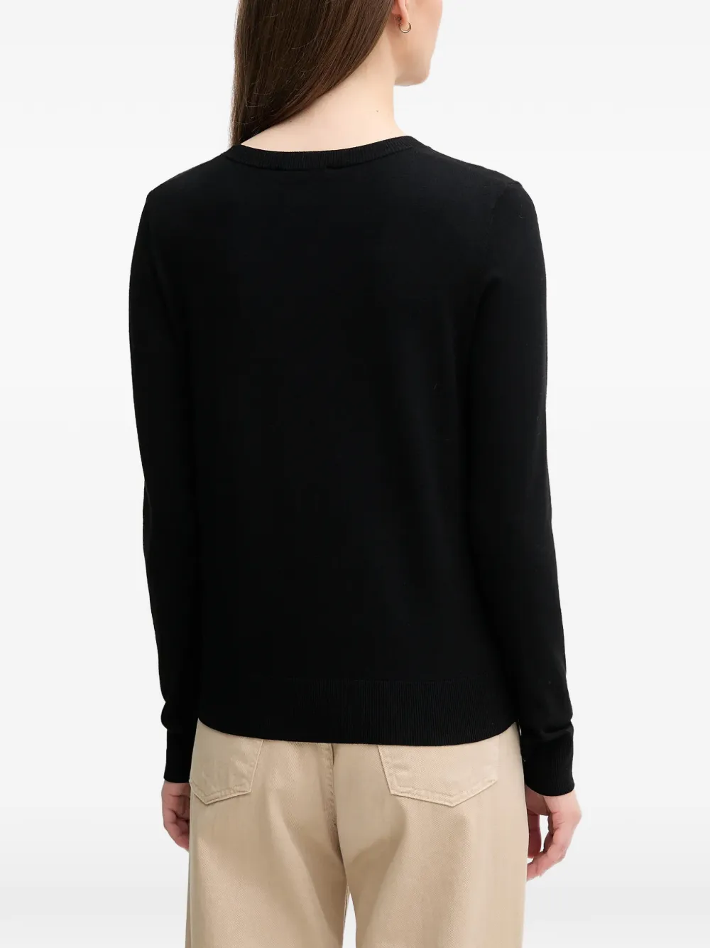 Sisley Trui met hoge hals Zwart