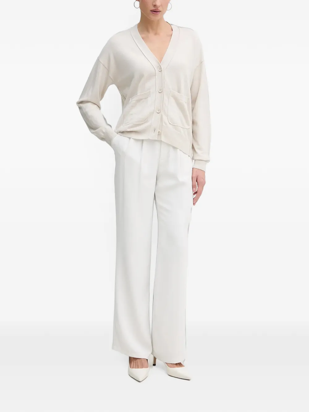 Sisley Button-up vest Beige
