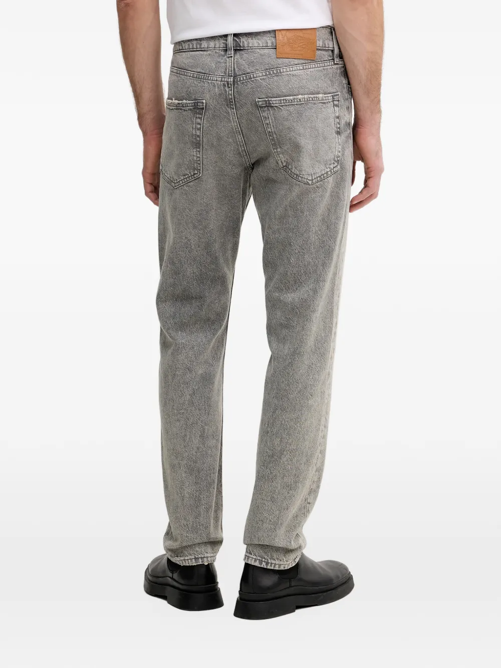 Sisley Gerafelde jeans met vervaagd effect Grijs