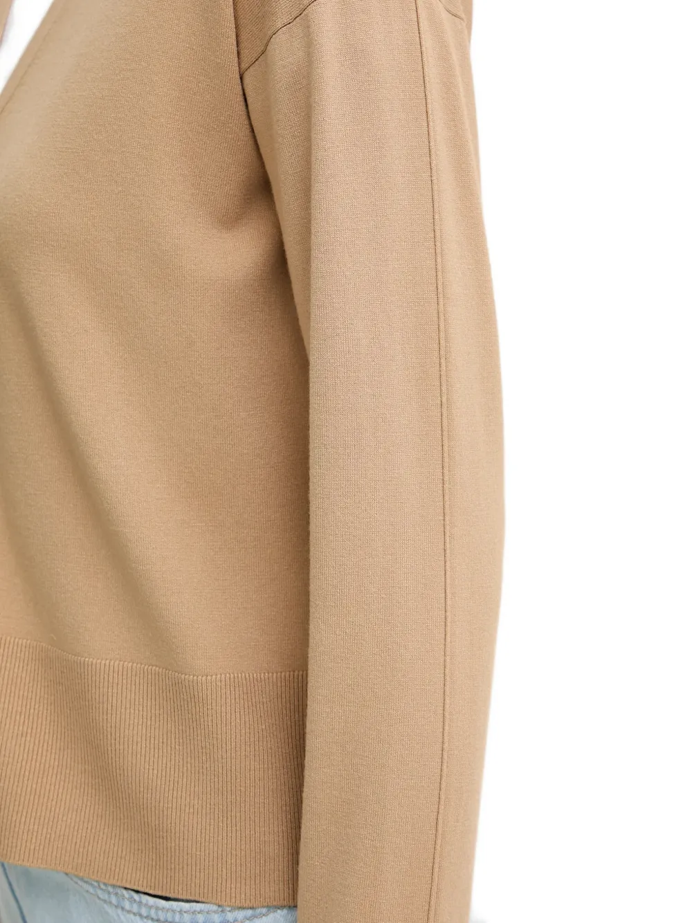Sisley Vest met V-hals Bruin