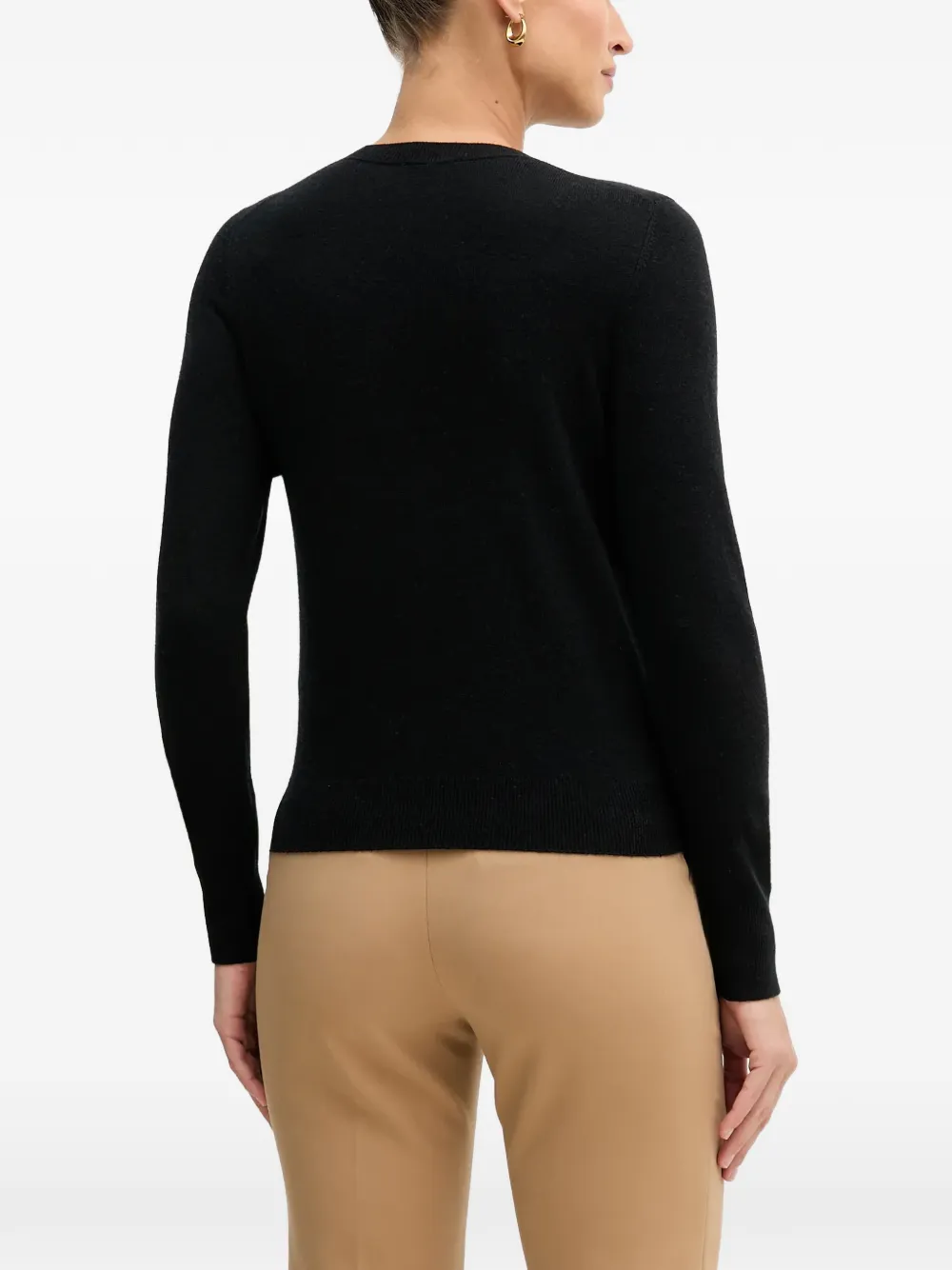 Sisley long-sleeve sweater Zwart