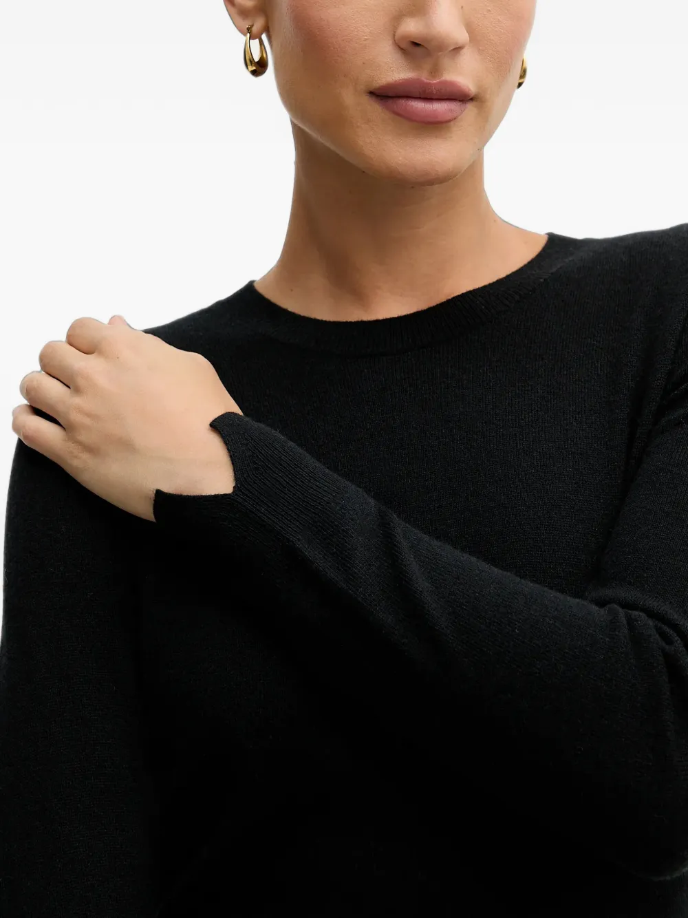 Sisley long-sleeve sweater Zwart