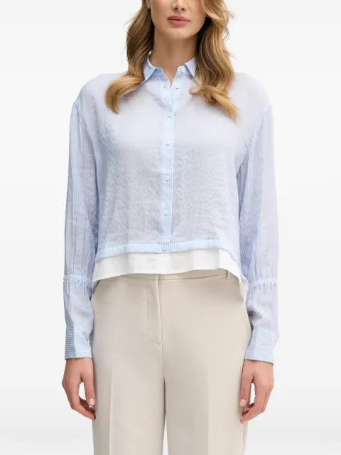 Sisley striped layered shirt