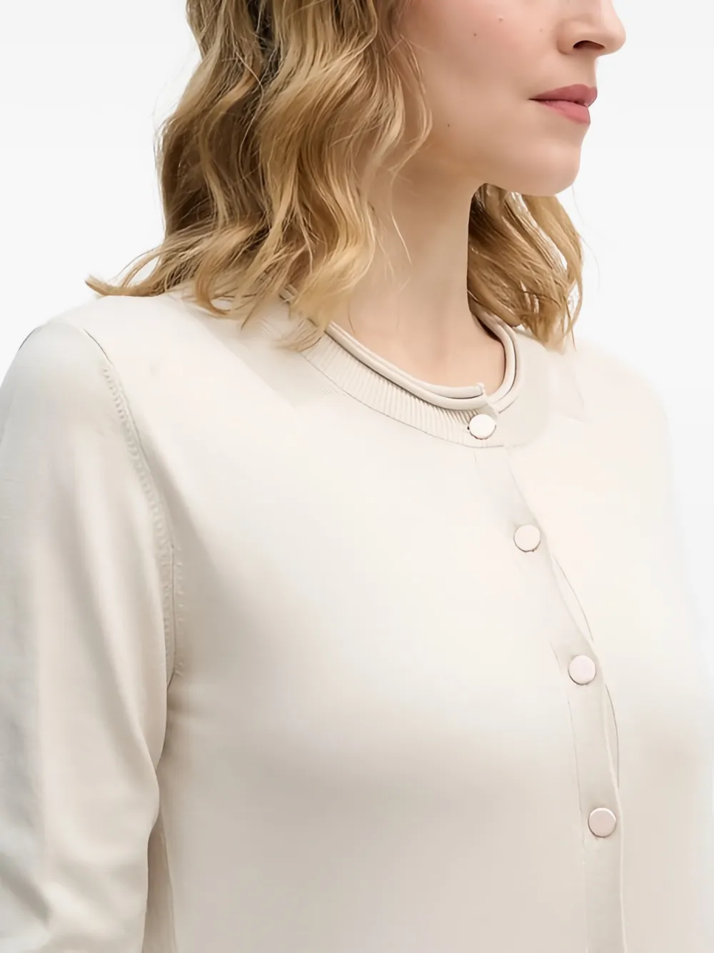 Sisley Vest met knopen Beige