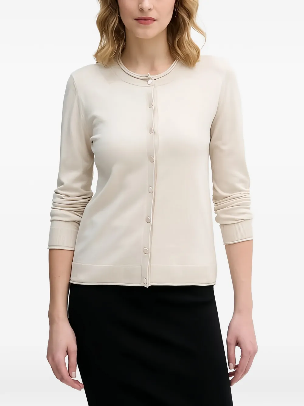 Sisley Cardigan con bottoni - Toni neutri