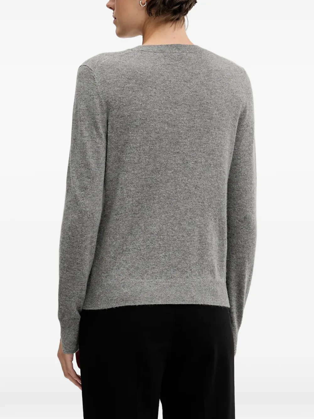 Sisley T-shirt met ronde hals Grijs