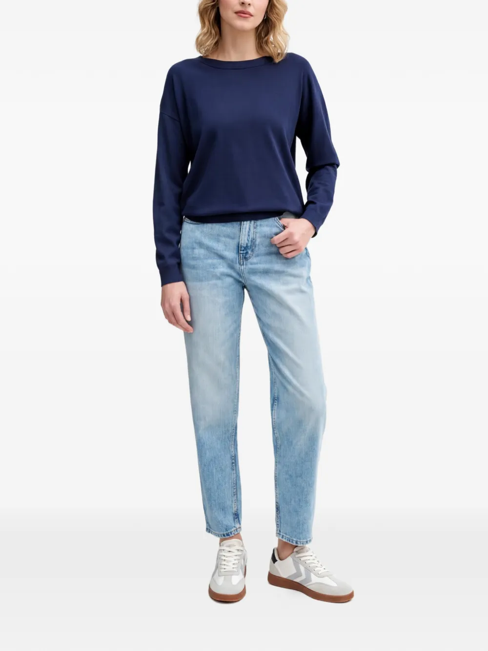  Sisley Vaqueros Con Trabillas - Azul 