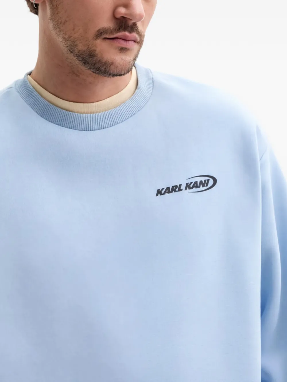 karl kani Sweater met logodetail Blauw