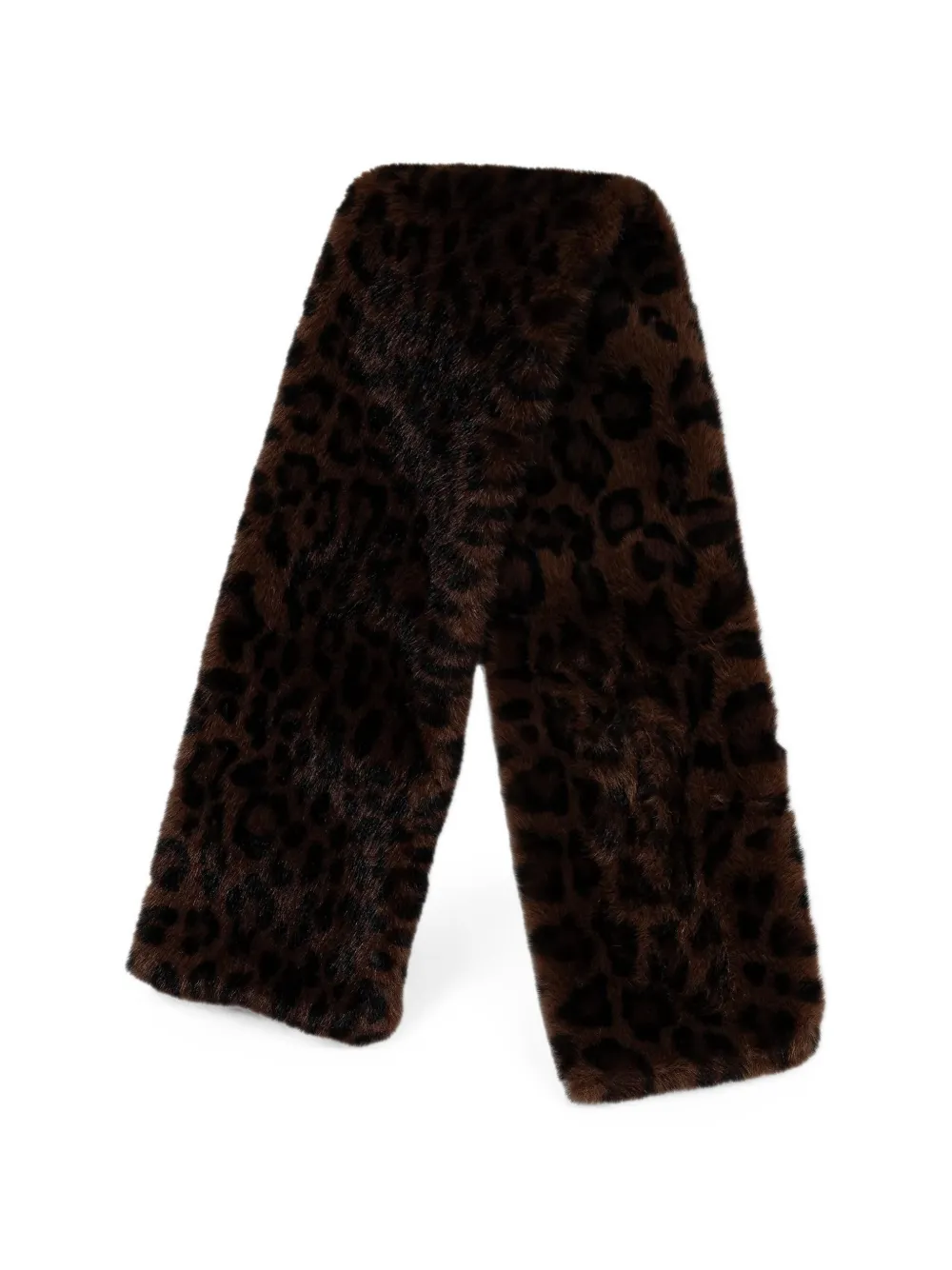 Joseph Ribkoff leopard-print faux-fur scarf - Braun
