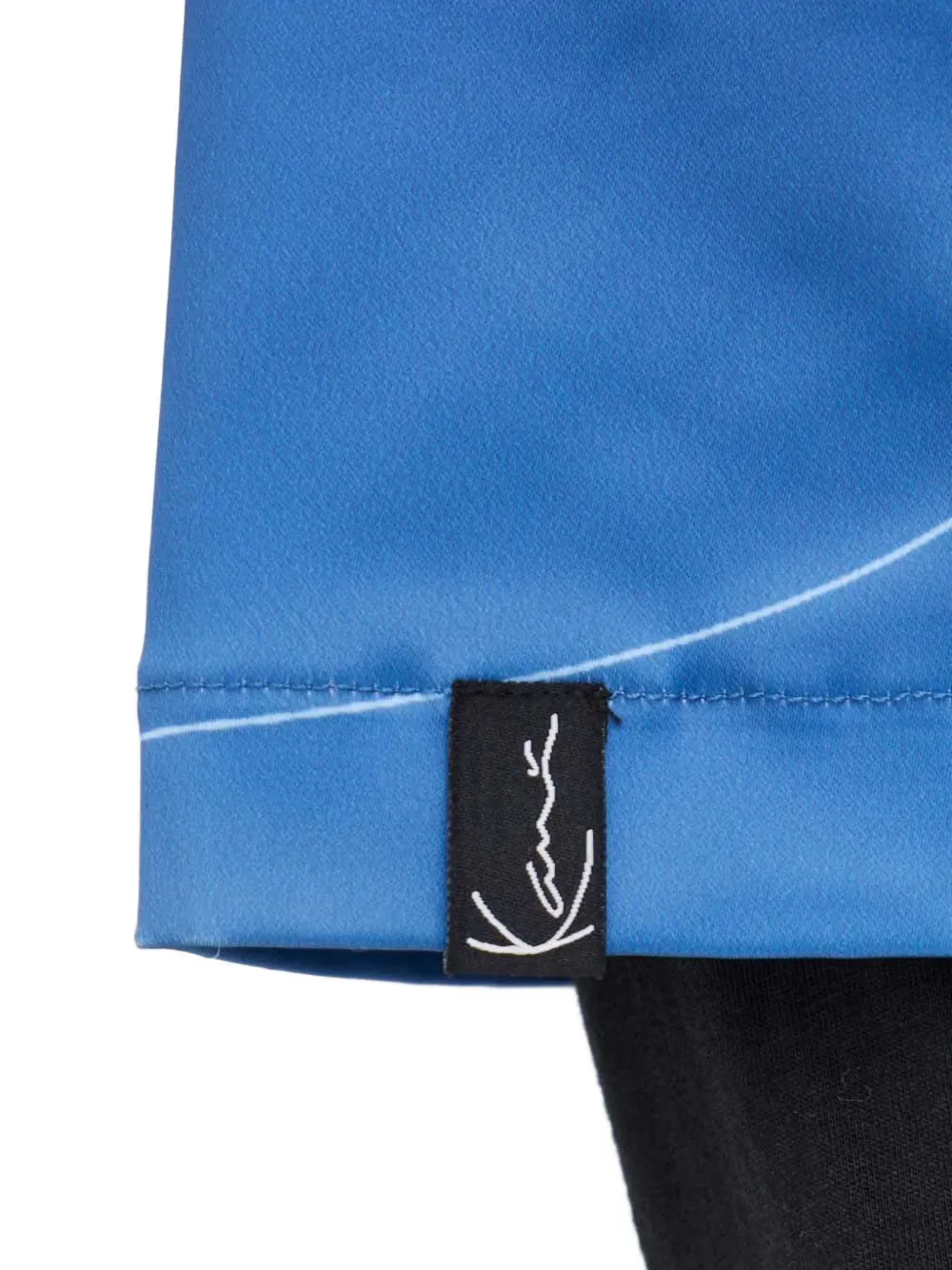 karl kani graphic-print short-sleeve shirt Blauw