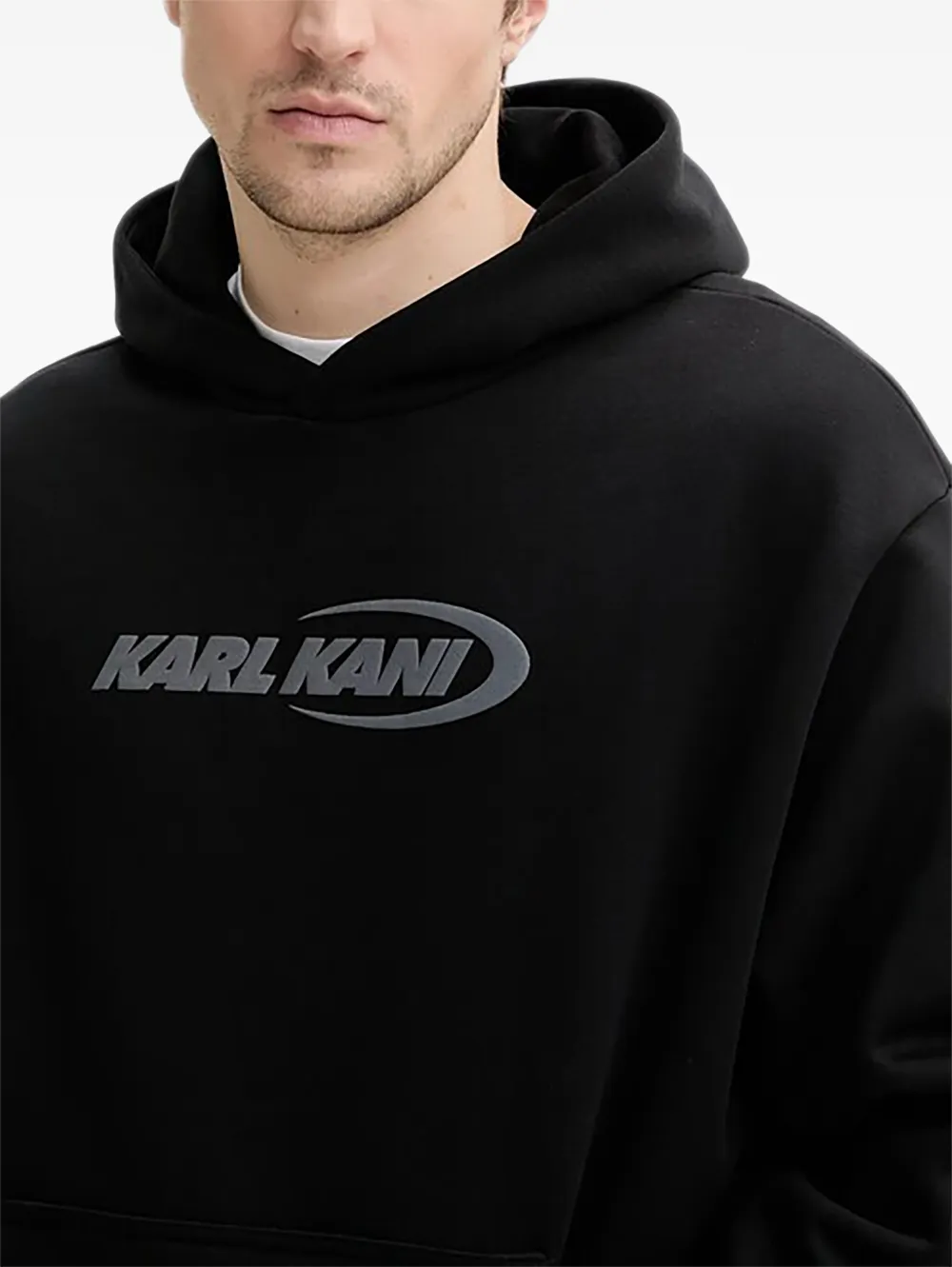 karl kani Hoodie met logoprint Zwart
