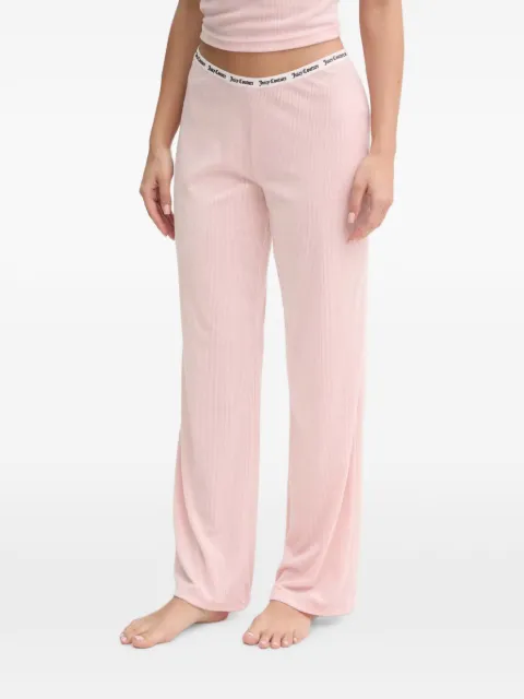 Juicy Couture Vicky logo-waistband ribbed pajama trousers