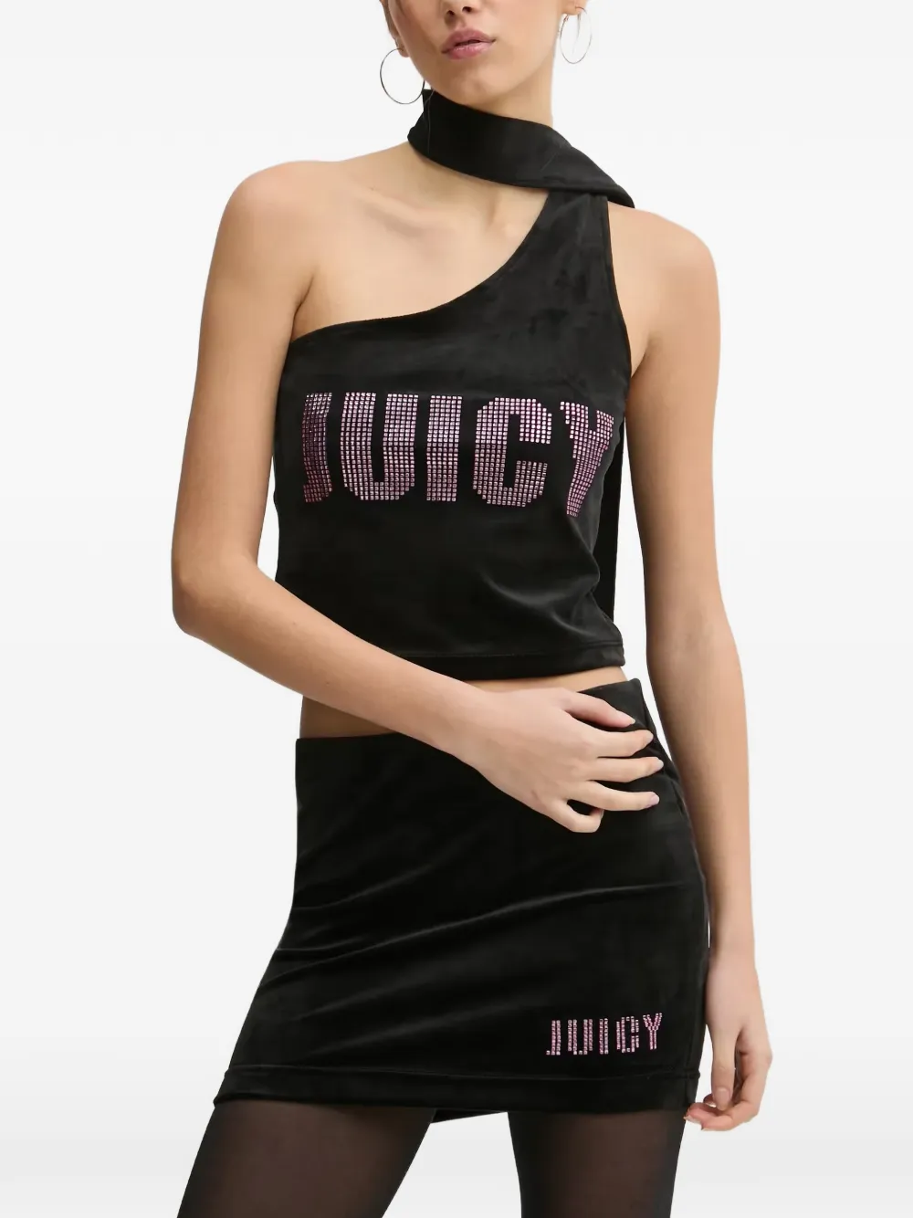 Juicy Couture Top con stampa - Nero