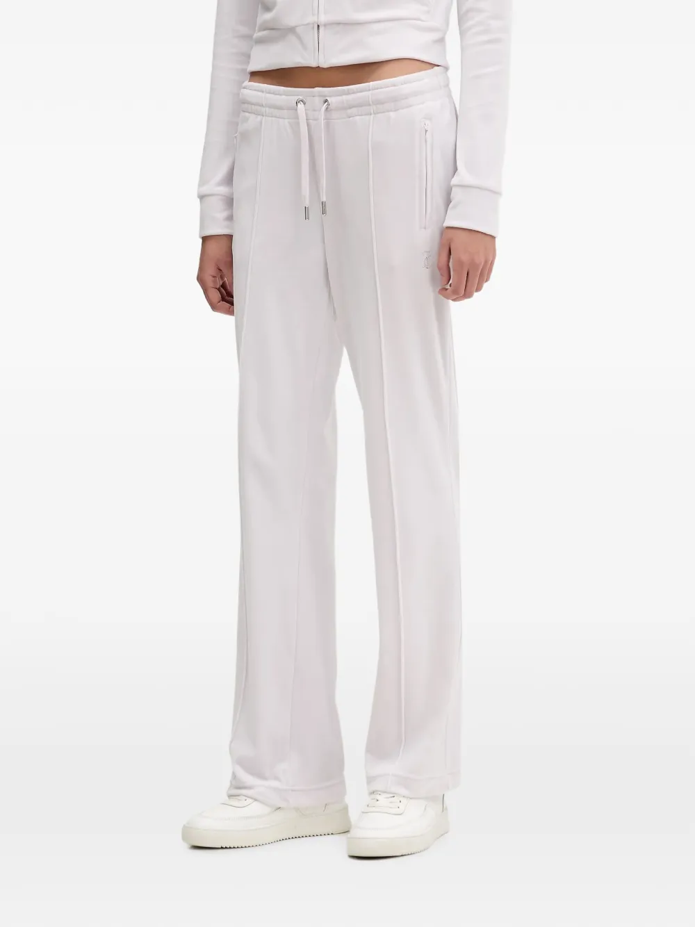 Juicy Couture rhinestone-embellished velour track pants - Viola