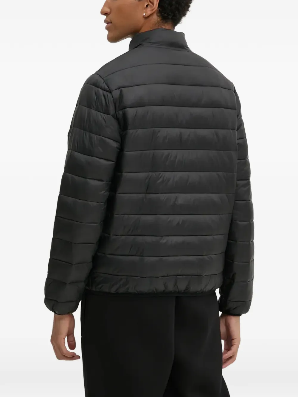 karl kani Gewatteerd jack met logopatch Zwart