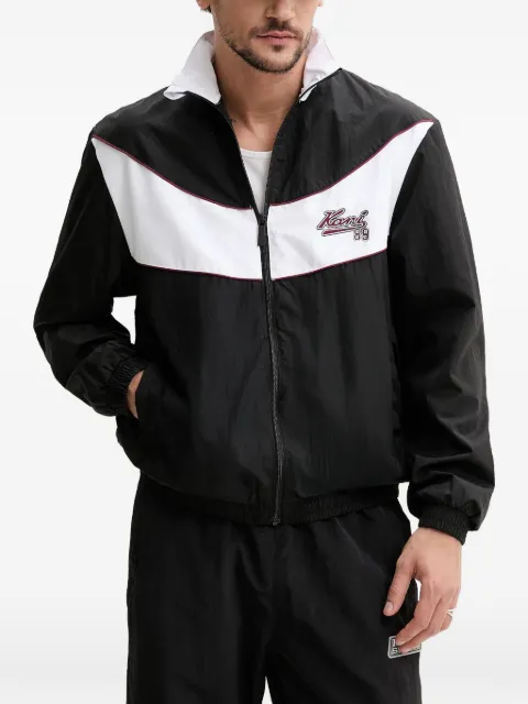 karl kani embroidered zip jacket