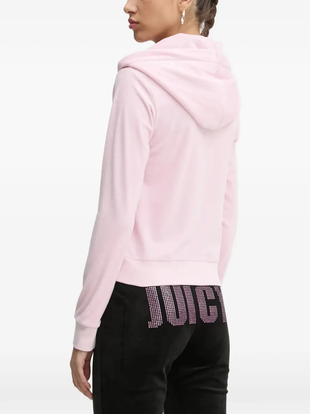 Juicy Couture Hoodie met rits Roze
