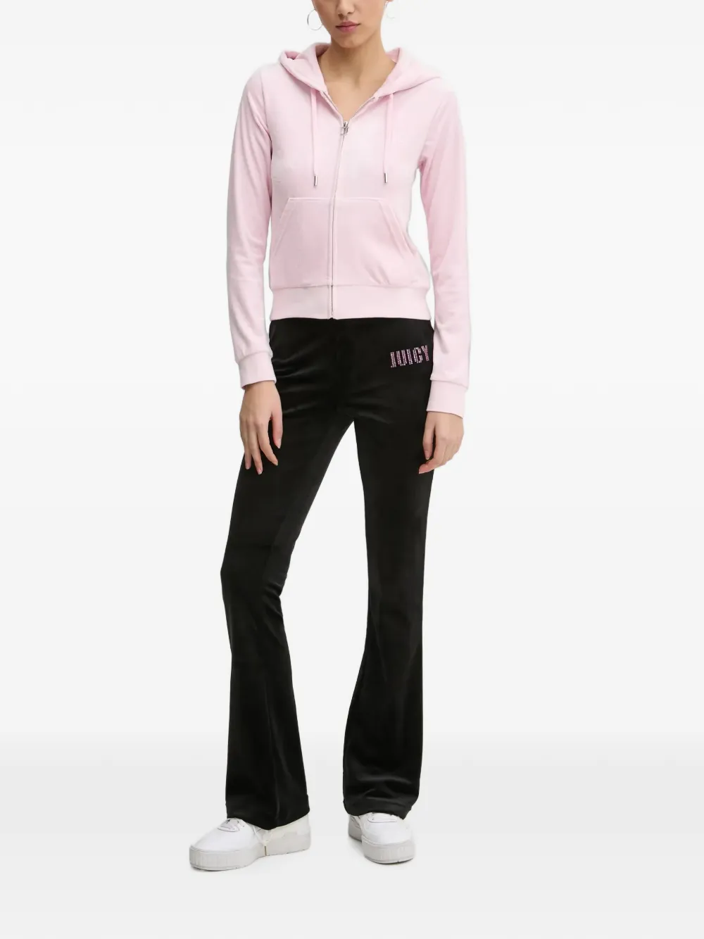 Juicy Couture Hoodie met rits Roze