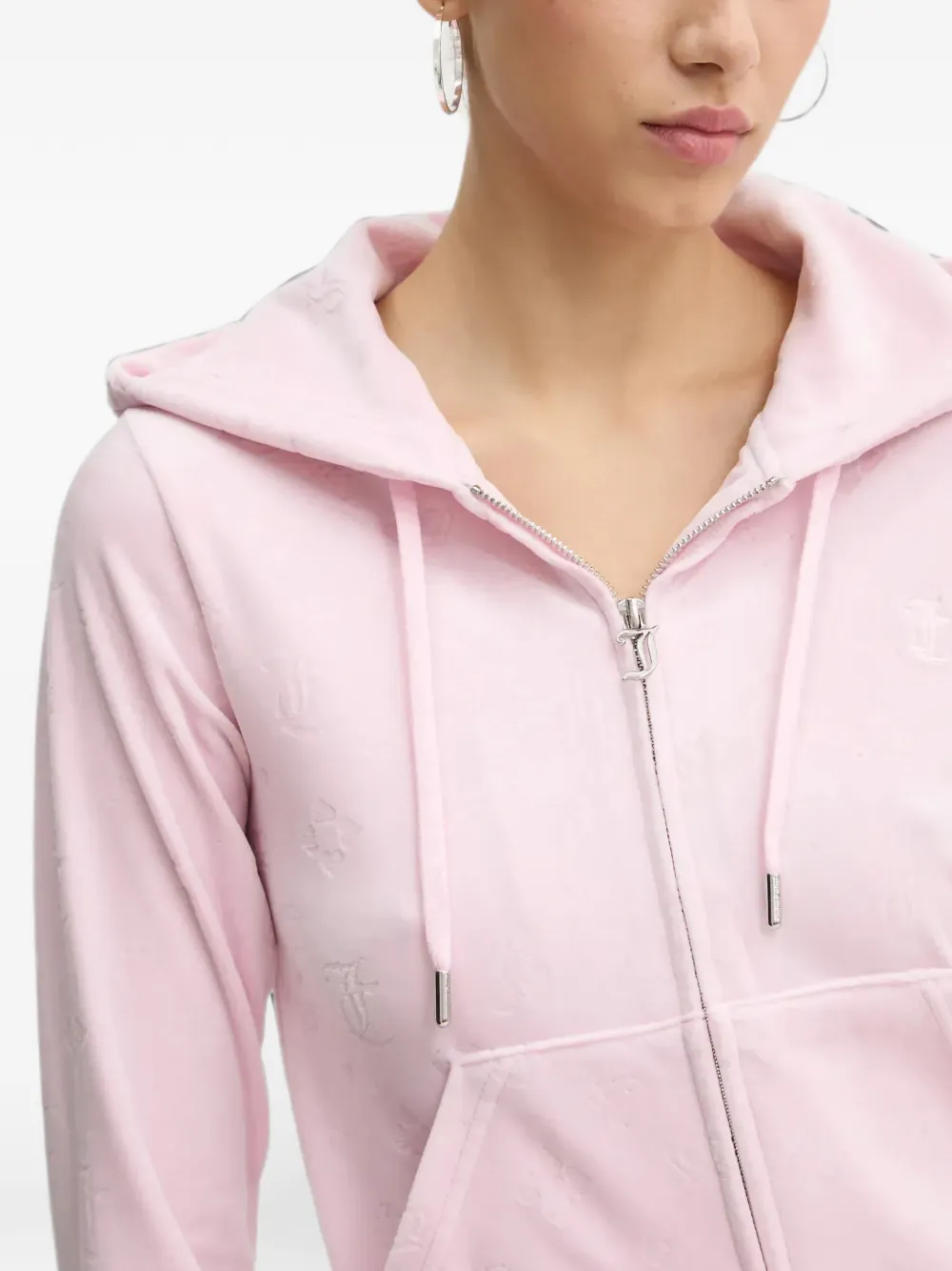 Juicy Couture Hoodie met rits Roze