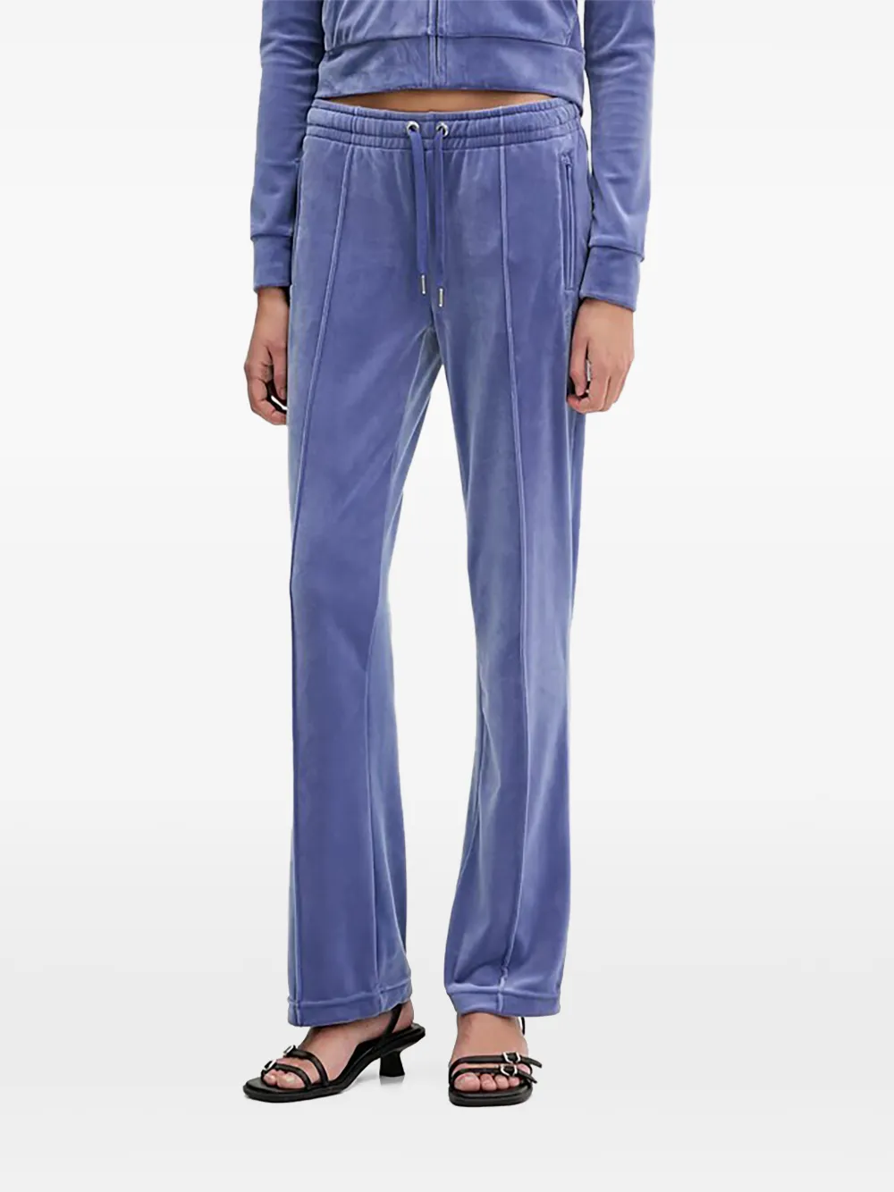 Juicy Couture embellished straight trousers - Blu