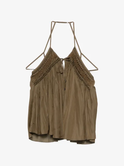 Barbara Bui embroidered halterneck top