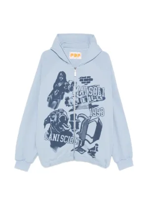 Doublet Farmes Magazine Cover Printed Hoodie | White | FARFETCH OM