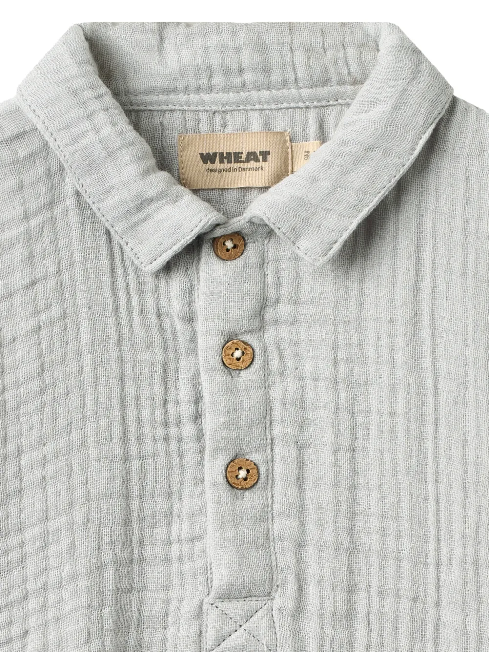  Wheat Svend Short-sleeve Polo Shirt - Grey 