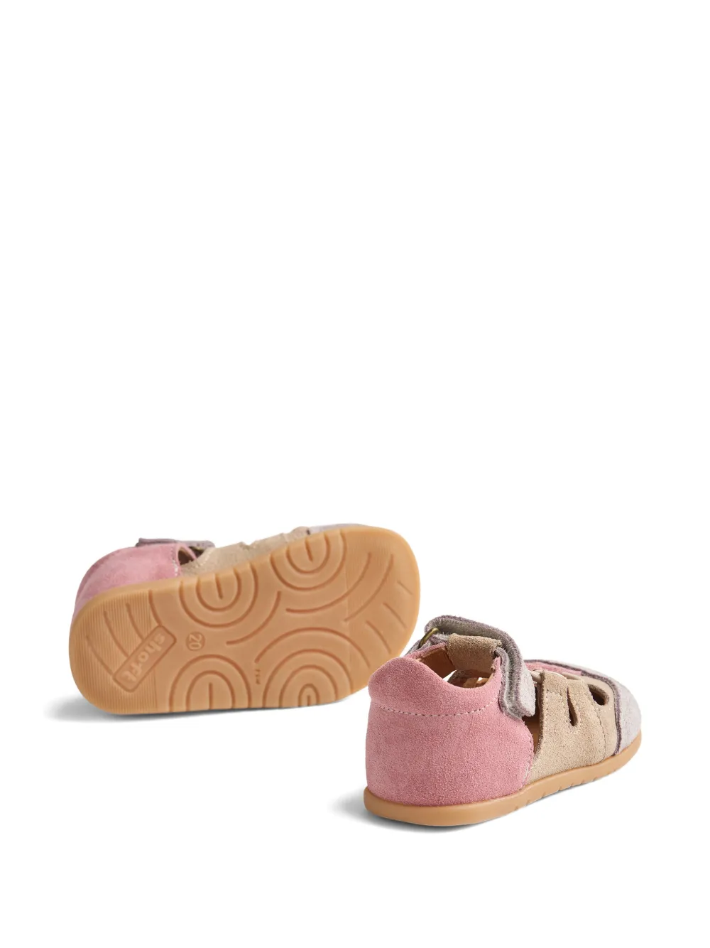  Wheat Ellie Barefoot Suede Sandals - Pink 
