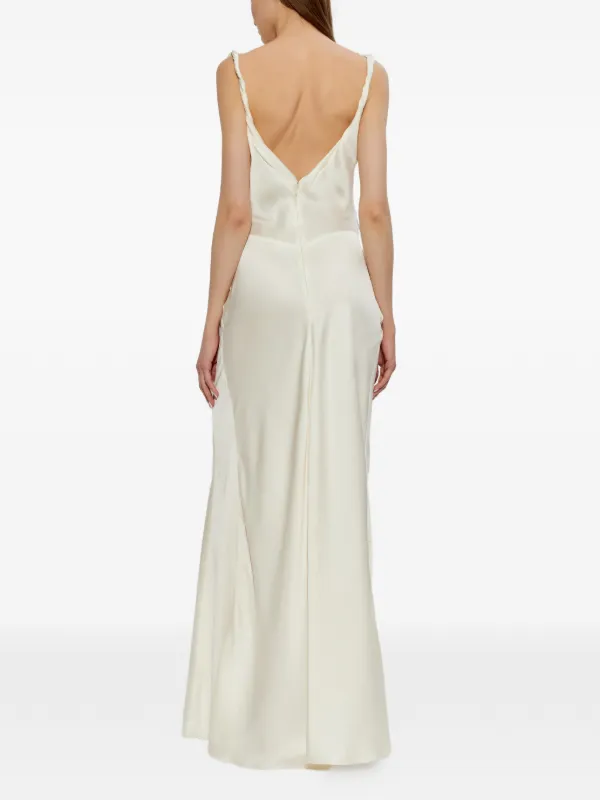 Victoria Beckham Posy Sleeveless Maxi Dress | Neutrals | FARFETCH Victoria Beckham Posy Sleeveless Maxi Dress | Neutrals | FARFETCH