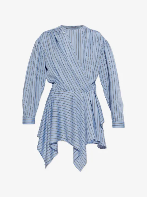 IRO Utenia striped asymmetric dress
