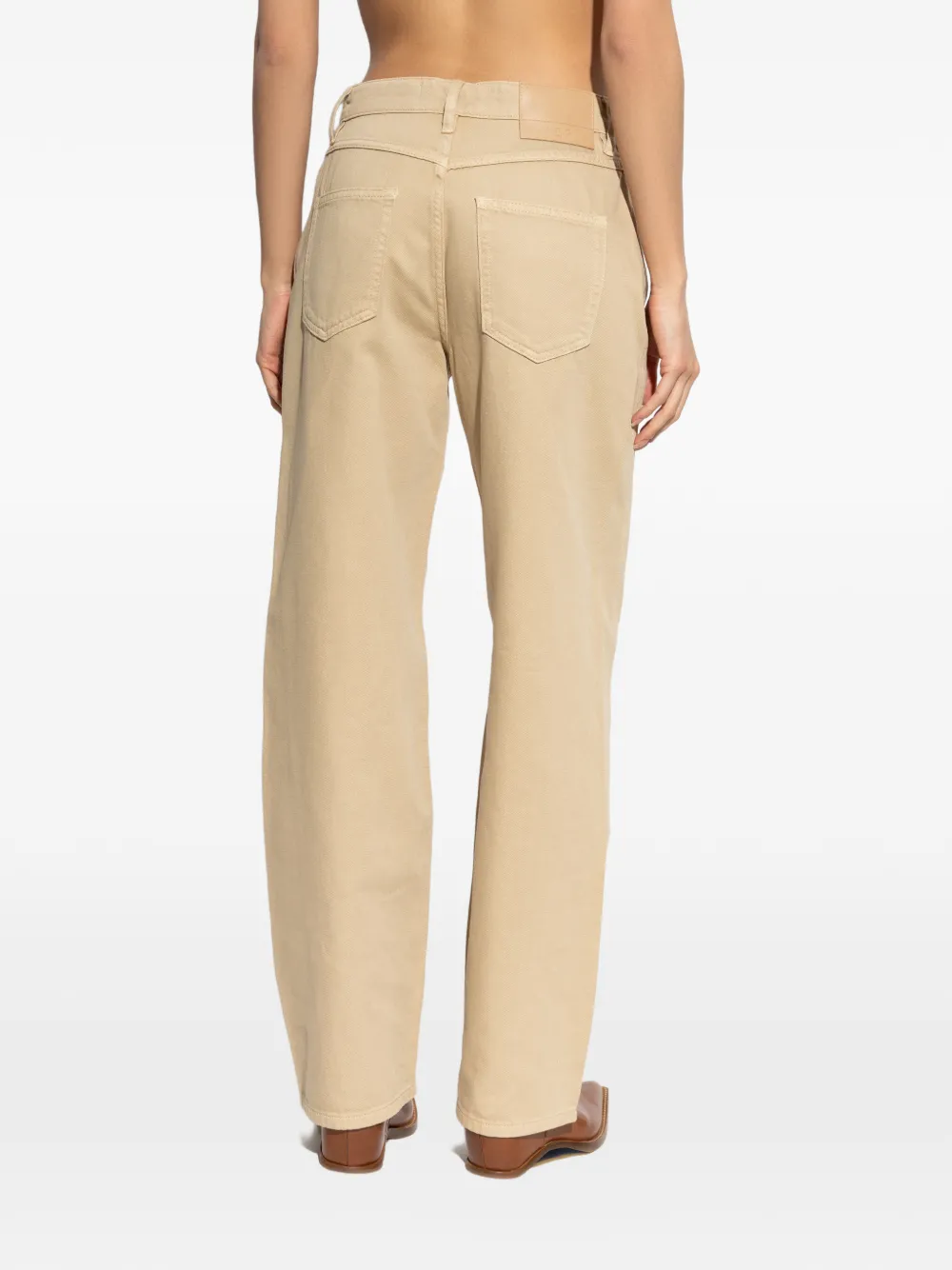 IRO Priam straight broek Beige
